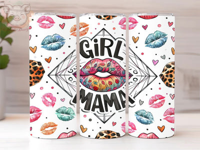 Girl Mama 20oz Tumbler Png, Straight & Tapered Tumbler Png, Mother's Day Tumbler Png, Digital Download PNG Sublimation Lara' s Designs 