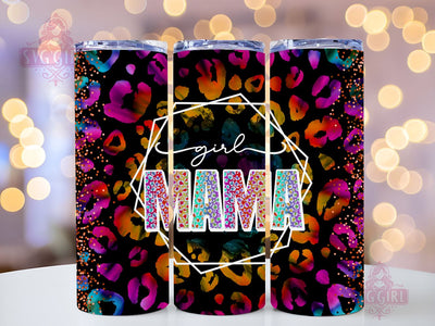 Girl Mama 20oz Tumbler Wrap Sublimation Design, Straight Tapered Tumbler Wrap, Mother's Day Tumbler Png, Instant Digital Download Sublimation SvggirlplusArt 