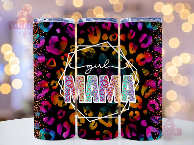 Girl Mama 20oz Tumbler Wrap Sublimation Design, Straight Tapered Tumbler Wrap, Mother's Day Tumbler Png, Instant Digital Download Sublimation SvggirlplusArt 