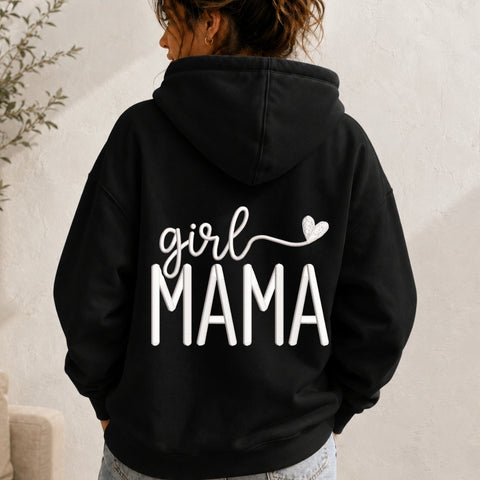 Girl Mama Embroidery Design – Minimalist Mom Typography Heart Machine Embroidery File Embroidery/Applique DESIGNS PatternFeed8 