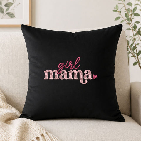 Girl Mama Machine Embroidery Design – Cute Mom Heart Embroidery File Embroidery/Applique DESIGNS PatternFeed8 