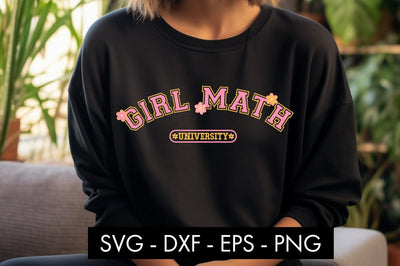 Girl Math University SVG Cut File SVG Freeling Design House 