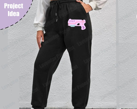 Girl Pink Nerf Gun SVG Cut File for Cricut and Silhouette, Girl toy gun, Kawaii Nerf Gun, Great for Birthday Parties or gift SVG Lavender Paper Cut 