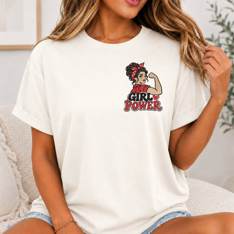 Girl Power Embroidery Design – Strong Woman Rosie Inspired Machine Embroidery File, Feminist Girl Shirt Design, Women Empowerment Embroidery/Applique DESIGNS PatternFeed8 