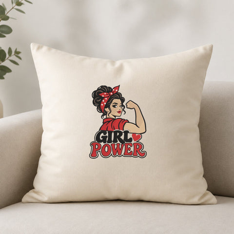 Girl Power Embroidery Design – Strong Woman Rosie Inspired Machine Embroidery File, Feminist Girl Shirt Design, Women Empowerment Embroidery/Applique DESIGNS PatternFeed8 