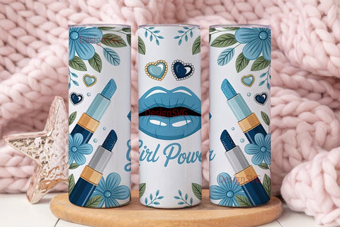 Girl Power Glam 20oz Tumbler Wrap Sublimation DesignSVG 
