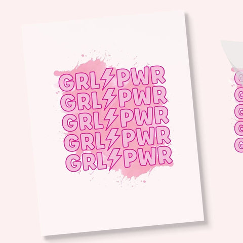 Girl Power Iron On DTF Transfer Physical So Fontsy T-Shirt Iron-On Transfer Shop