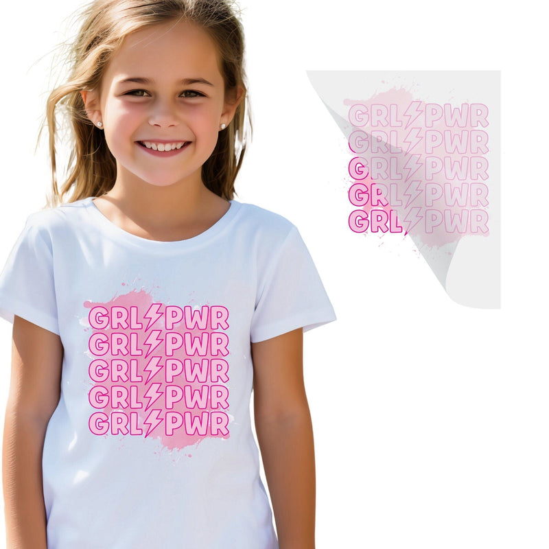 Girl Power Iron On DTF Transfer Physical So Fontsy T-Shirt Iron-On Transfer Shop