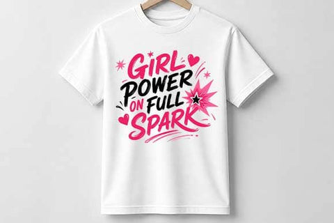 Girl Power PNG | On Full Spark Inspirational Digital Download SVG BillahCrafts 
