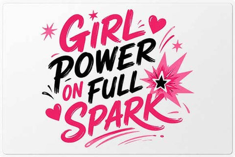 Girl Power PNG | On Full Spark Inspirational Digital Download SVG BillahCrafts 