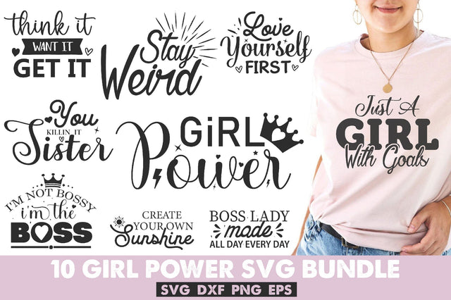Girl Power SVG Bundle SVG Rupkotha 