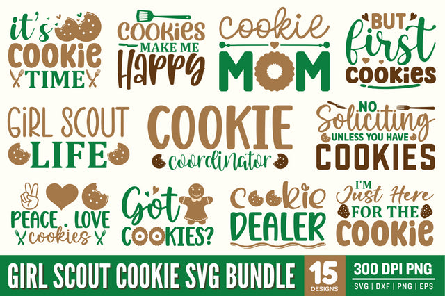 Girl Scout Cookie SVG Bundle SVG Designangry 
