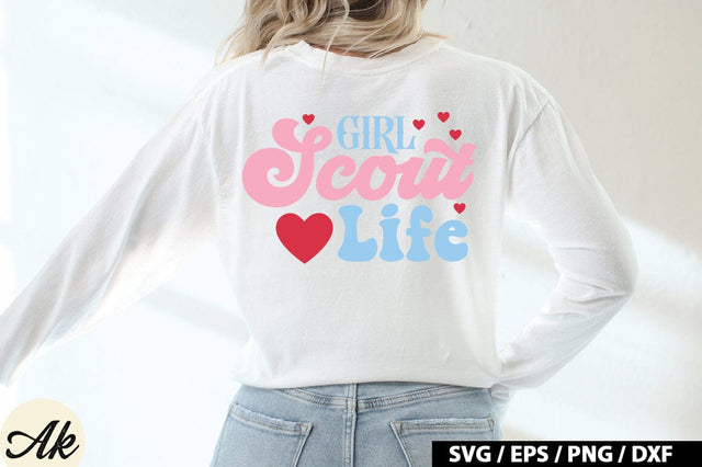 Girl Scout Life Retro Design SVG akazaddesign 