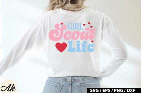Girl Scout Life Retro Design SVG akazaddesign 