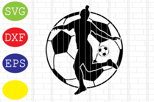 Girl Soccer Player Svg, Ball Illustration Svg, Jpg, Eps, Dxf Files SVG DigitalSvgFiles 