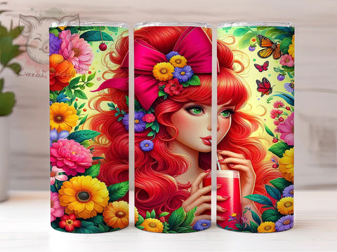 Girl Summer Tumbler, Just Wanna Have Sun, 20oz Tumbler Wrap, PNG Sublimation, Summer Drinkware, Fun Tumblers, Inspirational Gifts Sublimation Lara' s Designs 