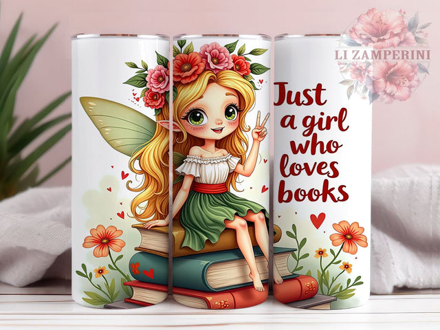 Girl Who Loves Books Tumbler, 20oz Tumbler Design, Book Lover Tumbler, Reading Tumbler PNG, Inspirational Quote Tumbler, Digital Download Tumbler, Literary Gift Tumbler Sublimation Li Zamperini 