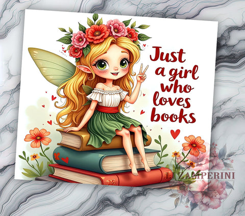 Girl Who Loves Books Tumbler, 20oz Tumbler Design, Book Lover Tumbler, Reading Tumbler PNG, Inspirational Quote Tumbler, Digital Download Tumbler, Literary Gift Tumbler Sublimation Li Zamperini 