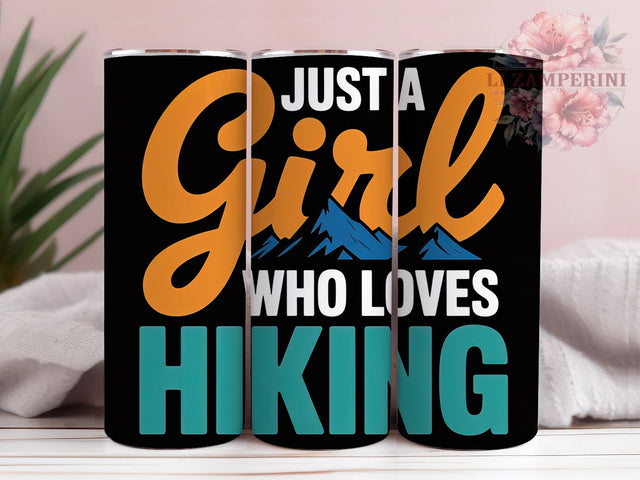 Girl Who Loves Hiking 20oz Tumbler Wrap, Girl Who Loves Hiking, Adventure Lifestyle, Rustic Outdoor Design, Vintage Adventure, 20oz Tumbler Wrap, Sublimation PNG Sublimation Li Zamperini 