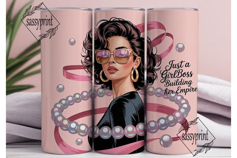 Girlboss Empire 20oz Tumbler Wrap Sublimation sassyprint 