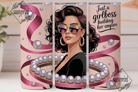 Girlboss Empire 20oz Tumbler Wrap Sublimation sassyprint 