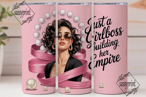 Girlboss Empire 20oz Tumbler Wrap Sublimation sassyprint 