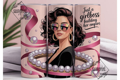 Girlboss Empire 20oz Tumbler Wrap Sublimation sassyprint 