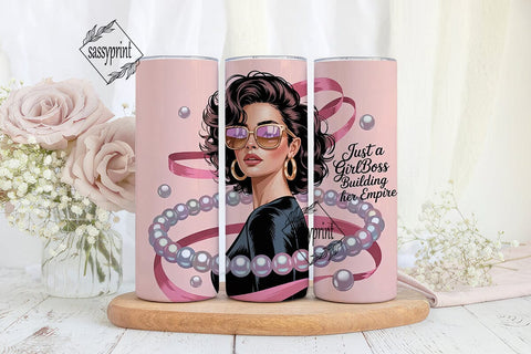 Girlboss Empire 20oz Tumbler Wrap Sublimation sassyprint 