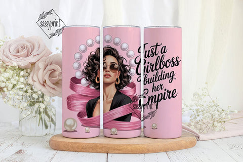 Girlboss Empire 20oz Tumbler Wrap Sublimation sassyprint 