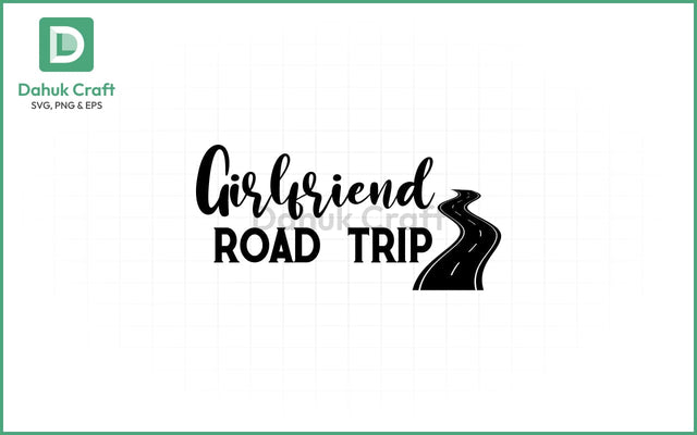 Girlfriend Road Trip SVG – Heart Route SVG PNG & EPS V22 SVG dahukdesign 
