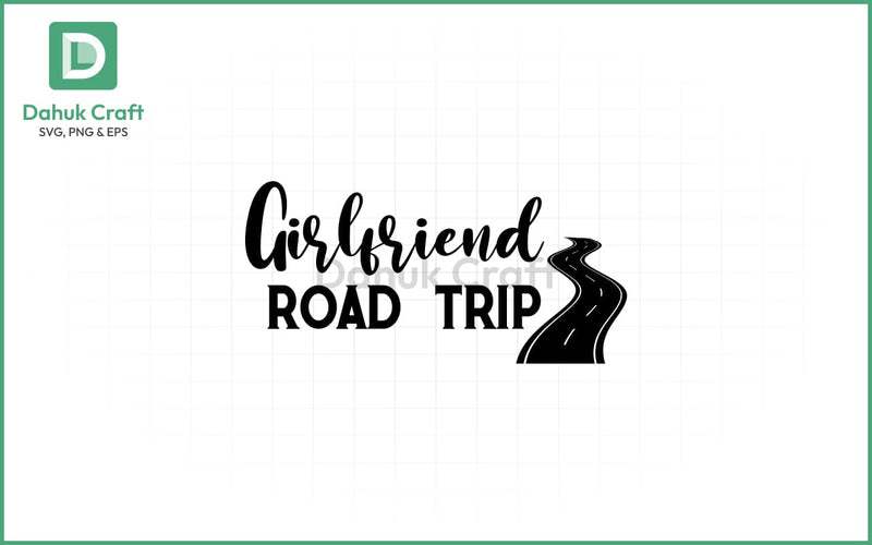 Girlfriend Road Trip SVG – Heart Route SVG PNG & EPS V22 SVG dahukdesign 