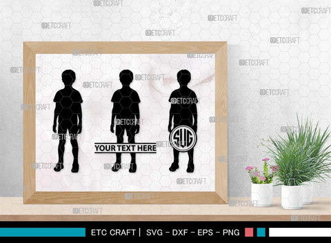 Girls And Boys Monogram, Girls And Boys Silhouette, Girls And Boys SVG, Girls Svg, Boys Svg, Children Svg, Kids Svg, SB00558 SVG ETC Craft 
