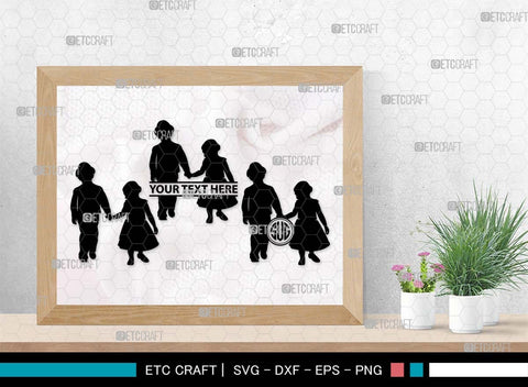 Girls And Boys Monogram, Girls And Boys Silhouette, Girls And Boys SVG, Girls Svg, Boys Svg, Children Svg, Kids Svg, SB00558 SVG ETC Craft 