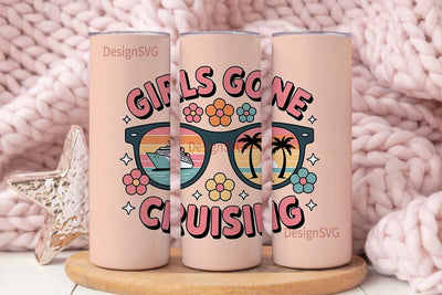Girls Cruise Tumbler Wrap 20oz Sublimation DesignSVG 