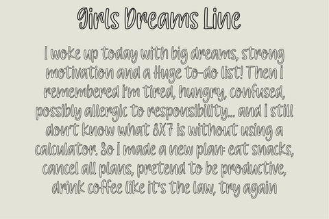 Girls Dreams Font Family, Cute Handwritten Font Bundle Font TonisArtStudio 