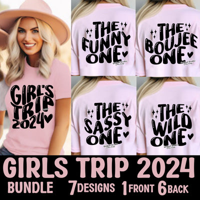 Girls Trip 2024 SVG, Matching Group Shirts 7 designs SVG On the Beach Boutique 