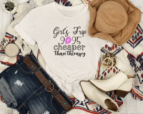 Girls Trip 2025 SVG Bundle, 8 Designs, Girls Trip Cheaper Than Therapy SVG, Girls' Weekend SVG, Warning Girls Trip In Progress SVG SVG HappyDesignStudio 