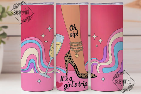 Girl's Trip 20oz Tumbler Design Sublimation sassyprint 