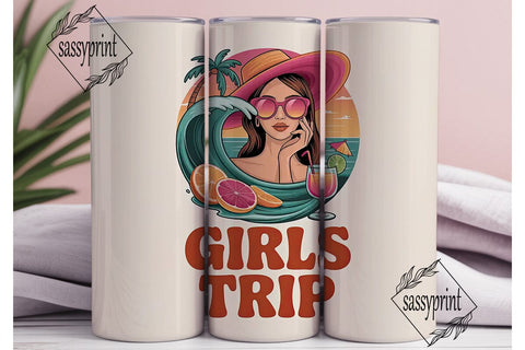 Girls Trip 20oz Tumbler Wrap Sublimation sassyprint 