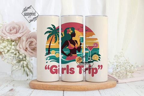 Girls Trip 20oz Tumbler Wrap Sublimation sassyprint 