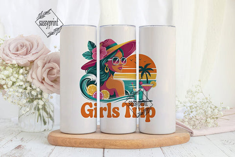 Girls Trip 20oz Tumbler Wrap Sublimation sassyprint 