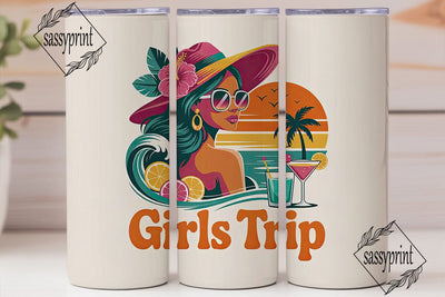 Girls Trip 20oz Tumbler Wrap Sublimation sassyprint 
