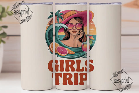 Girls Trip 20oz Tumbler Wrap Sublimation sassyprint 
