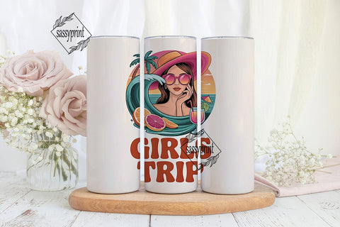 Girls Trip 20oz Tumbler Wrap Sublimation sassyprint 