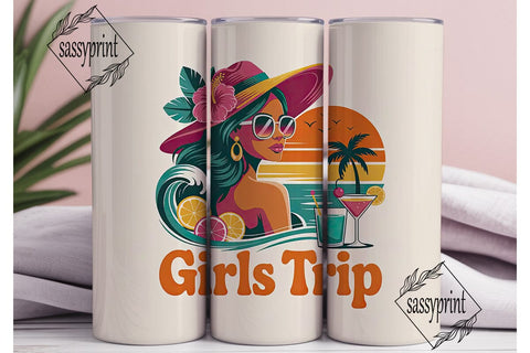 Girls Trip 20oz Tumbler Wrap Sublimation sassyprint 