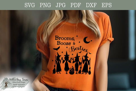Girls Trip - Brooms Booze & Besties SVG Willow Paige Farms 