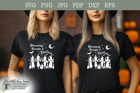 Girls Trip - Brooms Booze & Besties SVG Willow Paige Farms 