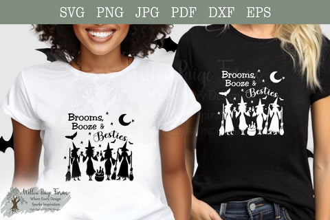 Girls Trip - Brooms Booze & Besties SVG Willow Paige Farms 