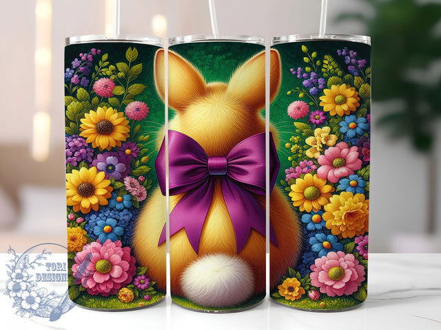 Girly Coquette Easter Bunny Tumbler, Easter Bunny Tumbler, Girly Coquette Wrap, Stylish 20oz Wrap, Sublimation Design, Trendy Gift Idea, Inspirational Easter Tumbler Sublimation ToriDesigns 