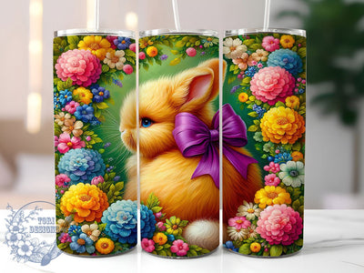 Girly Coquette Easter Bunny Tumbler, Easter Bunny Tumbler, Girly Coquette Wrap, Stylish 20oz Wrap, Sublimation Design, Trendy Gift Idea, Inspirational Easter Tumbler Sublimation ToriDesigns 